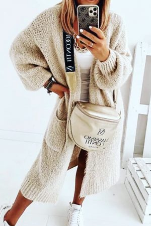 Cardigan long Mohair