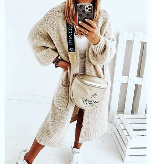 Cardigan long Mohair